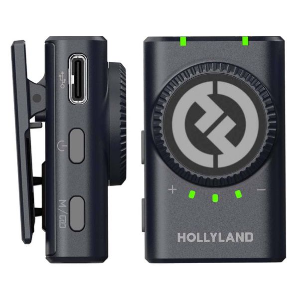 Hollyland LARK M2 DUO CAMERA Sistema de micrófono inalámbrico 2.4 GHz