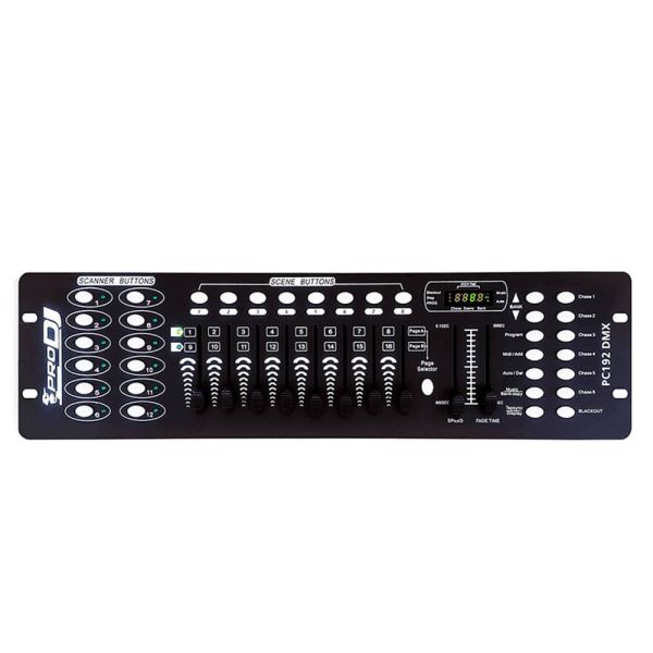 Pro DJ Lighting PC192 DMX Controlador de Luces vista frontal