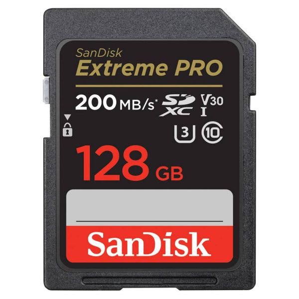 SanDisk Tarjeta SD 128GB Extreme PRO UHS-I SDXC