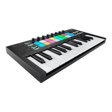 Controlador de teclado Novation Launchkey Mini vista de perfil