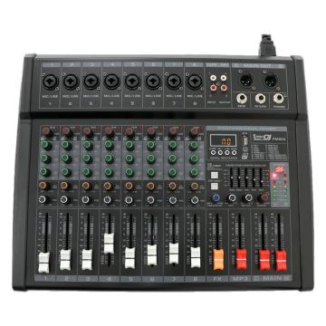 Pro DJ PM80S Mixer de 8 canales vista frontal