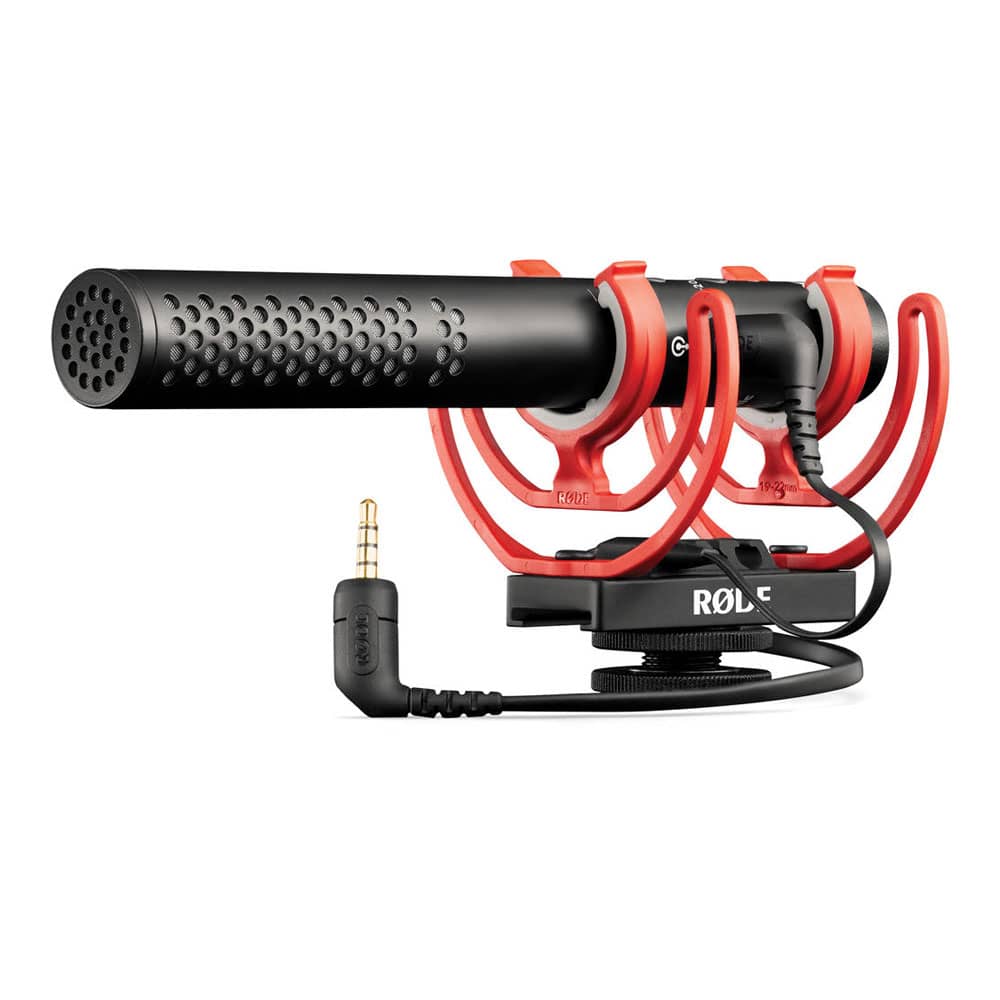 Rode - VideoMic GO Micrófono ligero para cámara con soporte integrado  Rycote Shockmount